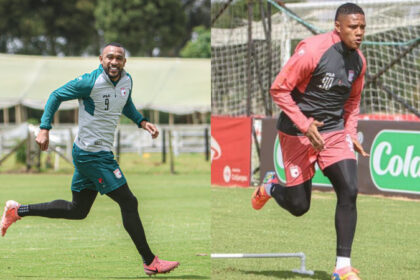 Angelo Rodríguez y Yairo Moreno en Santa Fe