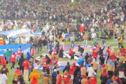 disturbios entre hinchas en estadio de Colombia