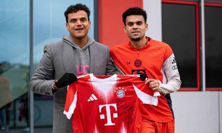 Silvestre Dangond llegó hasta Múnich y se encontró con Luis Díaz