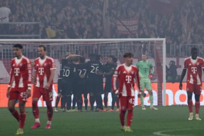 El Sporting de Luis Suárez no pudo al Bayern de Luis Díaz