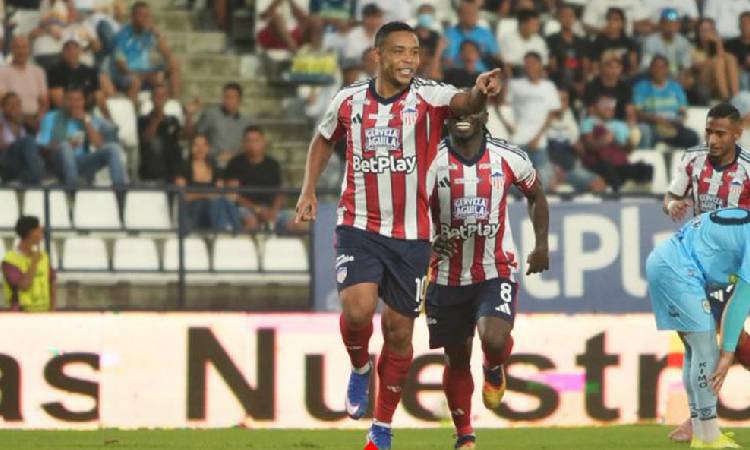 Muriel le dio el triunfo a Junior de Barranquilla ante Jaguares