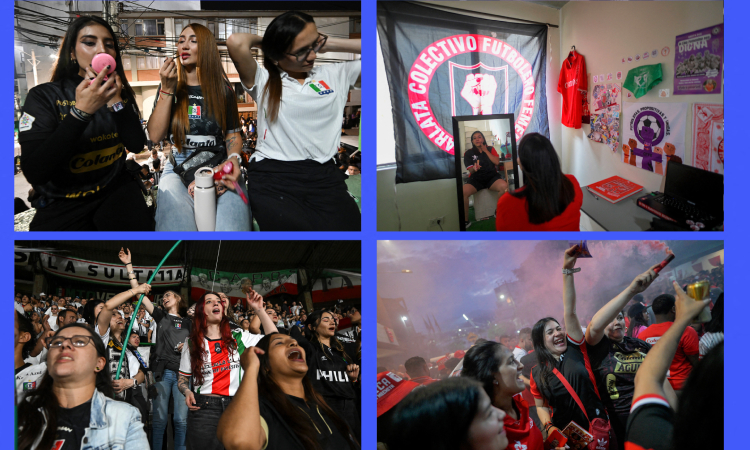 Barras femeninas estadios de Colombia