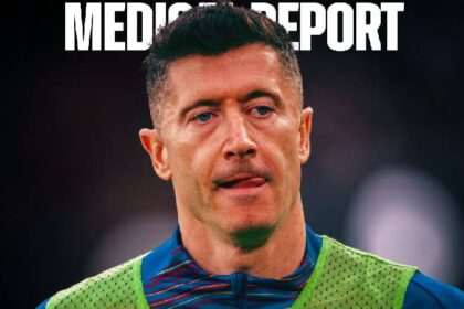 Lewandowski es baja con el Barcelona debido a una fractura