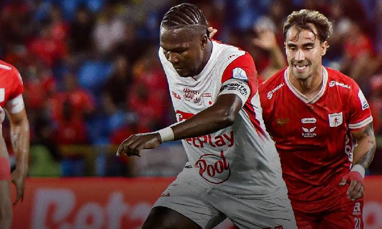 América de Cali rescató un empate contra Santa Fe en el Pascual