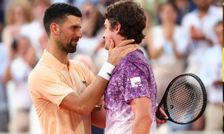 El brasileño Fonseca eliminó a Djokovic de Roland Garros 2026