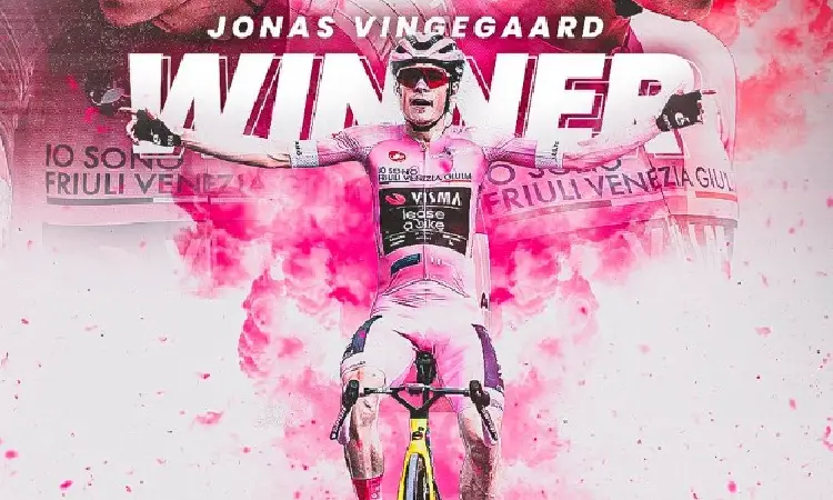 Jonas Vingegaard se corona campeón del Giro Italia 2026