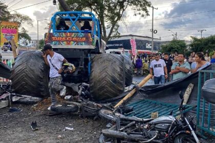 Terrible accidente de espectáculo automovilístico en Popayán