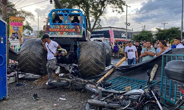 Terrible accidente de espectáculo automovilístico en Popayán