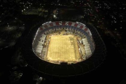 Empezó la siembra hibrida en el estadio del Junior de Barranquilla