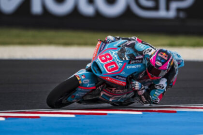 David Alonso terminó cuarto en el GP de Hungría de Moto2