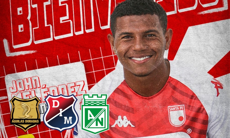 Jhon Melendez de Santa Fe sería nuevo fichaje de Águilas Doradas