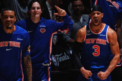 Los Knicks le ganaron a los Spurs y están a dos victorias del título