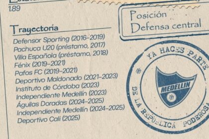Primer refuerzo del Medellín ya es oficial para 2026-ll