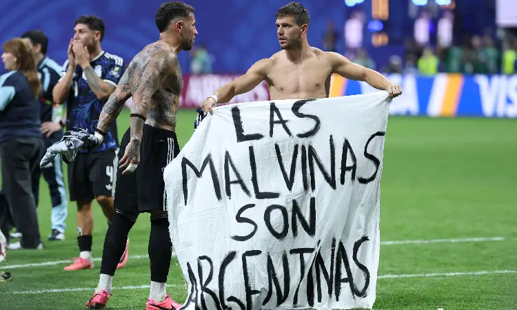 FIFA investiga la pancarta de Argentina sobre las islas Malvinas
