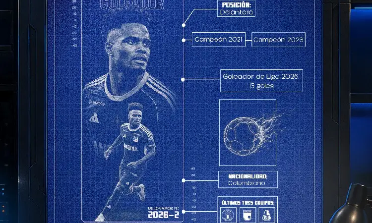 Millonarios confirmó a Andrey Estupiñán como su nuevo fichaje