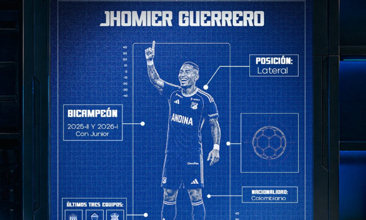 Millonarios Jhomier Guerrero