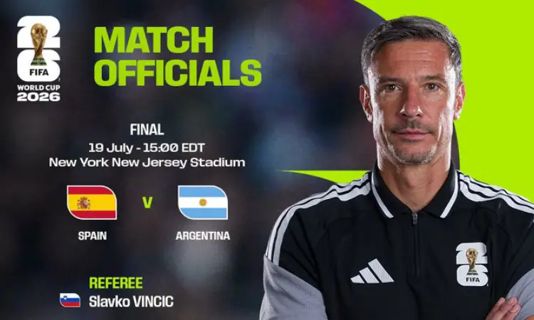 Slavko Vincic dirigirá la final del Mundial entre España y Argentina